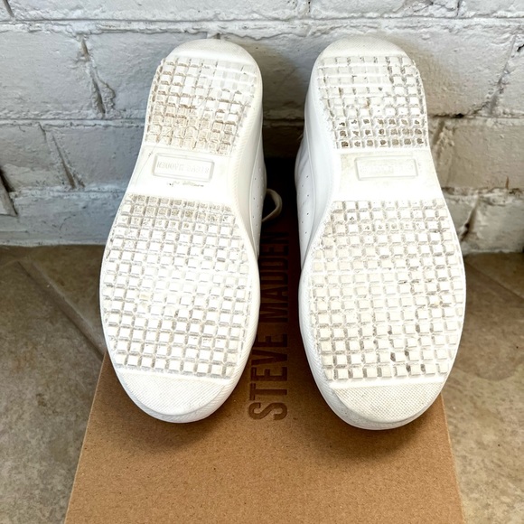 Steve Madden Blade White Platform Sneaker - Picture 12 of 14